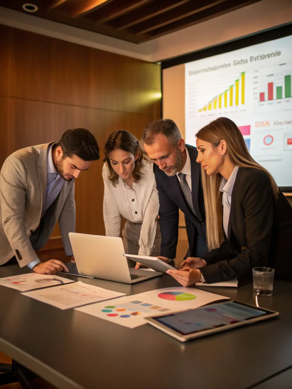 An image showcasing Single Point's reporting capabilities, with charts and graphs illustrating key financial metrics and performance indicators.